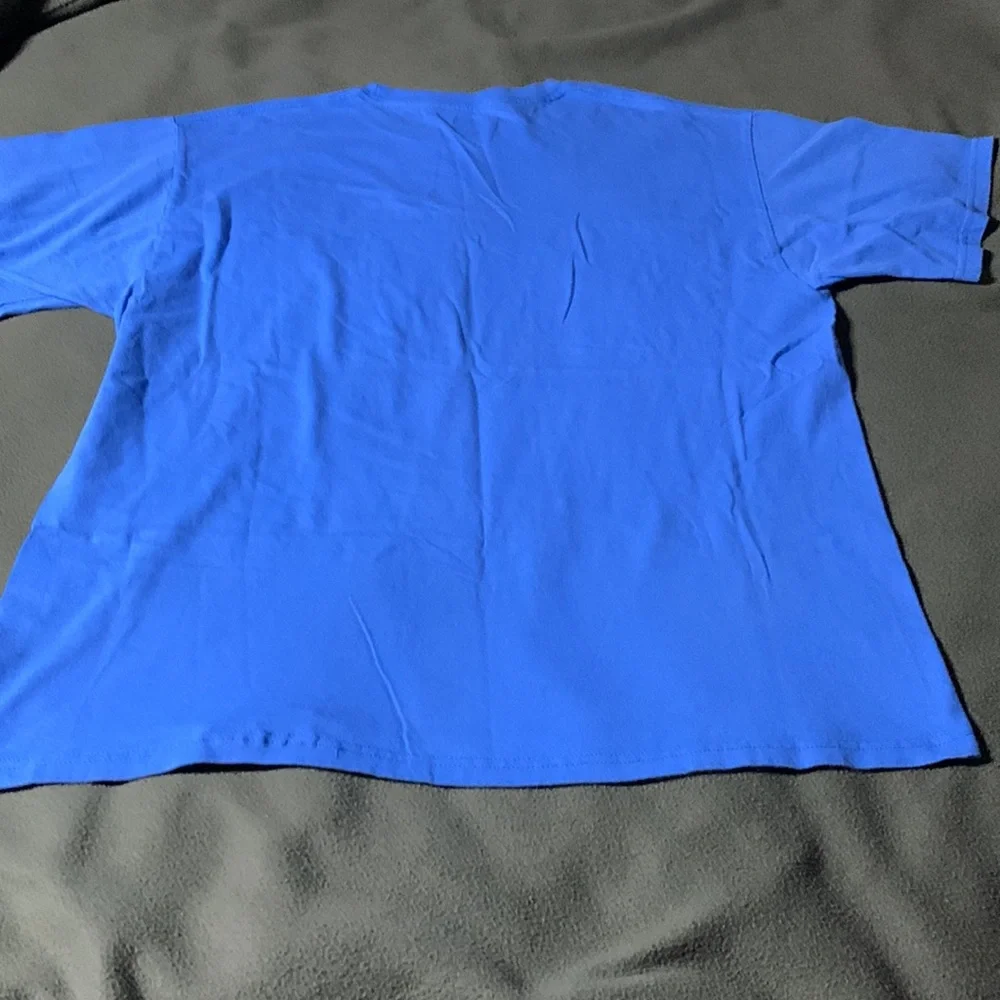 Lot of 2 Russell Athletics blue, short sleeve t-shirts.  Size Large - Picture 10 of 11